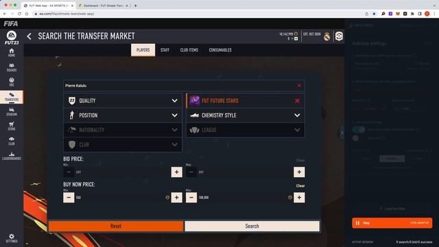How to buy players with EA FC 24 (FIFA) autobuyer & sniping bot?