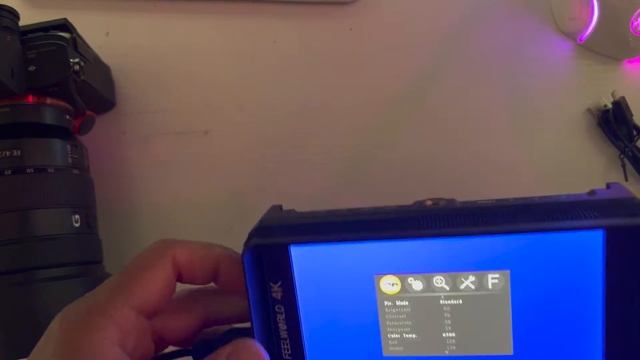 Feelworld 4K Camera Hdmi Monitor For Sony A7R 3 Review And Setup