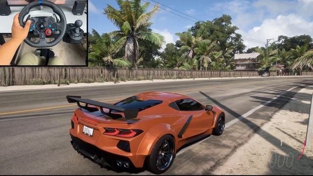 Chevrolet Corvette C8 | Forza Horizon 5 | Logitech g29 gameplay - 4K