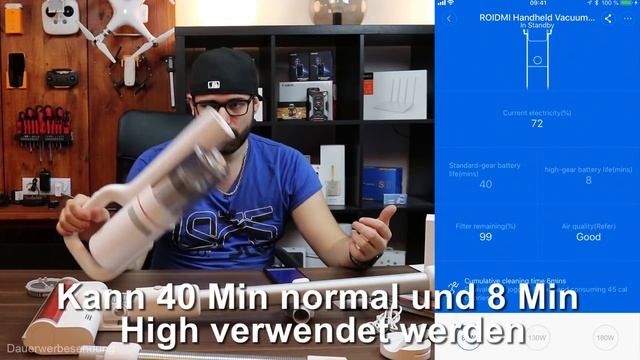 [Xiaomi Roidmi] smarter Akku Handstaubsauger [Review] [HD]