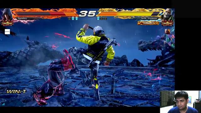 2017/07/10 Tekken 7 Lan94 (Bryan) vs Nameless (Jin) usurper rank match (PC)