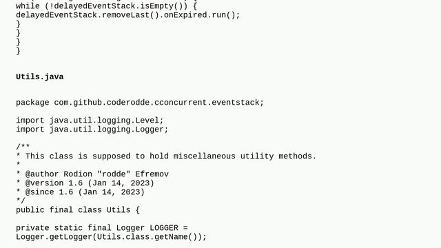 Delayed, concurrent event stack in Java - follow-up