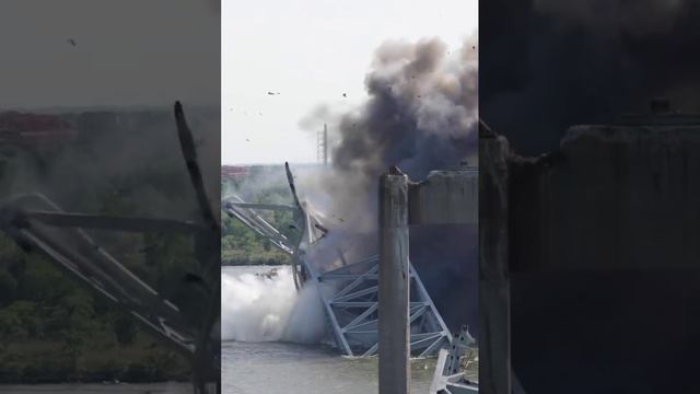 В американском Балтиморе подорвали остатки обрушившегося в марте моста