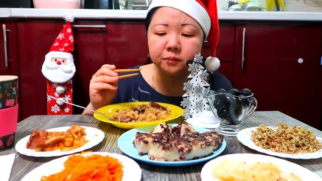 MUKBANG KOREAN BREAD, BIG OILS, PLOV, МУКБАНГ КОРЕЙСКИЙ ХЛЕБ, ПЛОВ, ГИГАНТСКИЕ МАСЛИНЫ, EATING SHOU