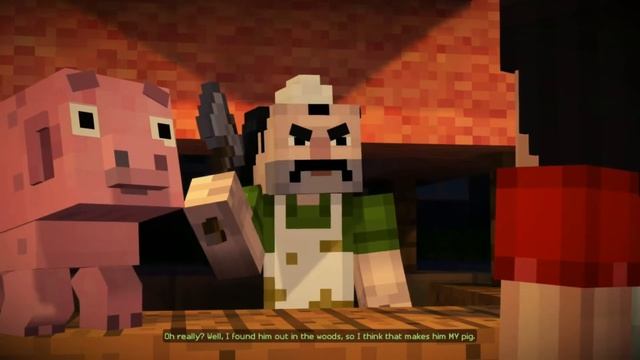 Minecraft: Story Mode - Jesse (1st Yellow Clip) Scenes (1080P)