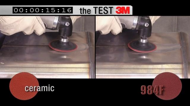 3M™ Cubitron™ II Roloc™ Disc 984F Grinding Demo