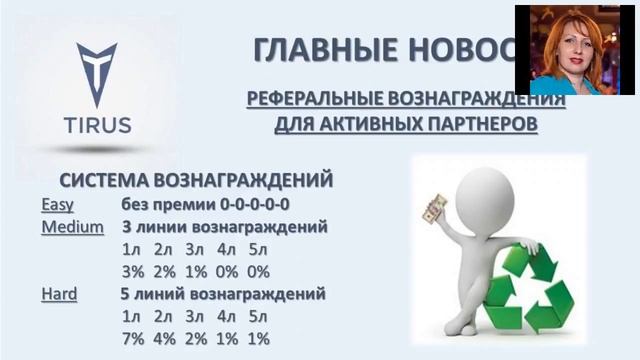 Маркетинг и продукты компании Tirus  Тайрус 13.11.2017