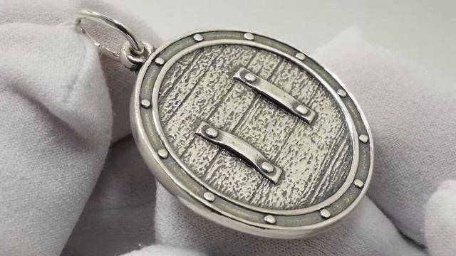 Серебряный кулон Шлем ужаса 4П5с