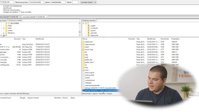 Como fazer backup de um site usando cPanel, FTP e phpMyAdmin