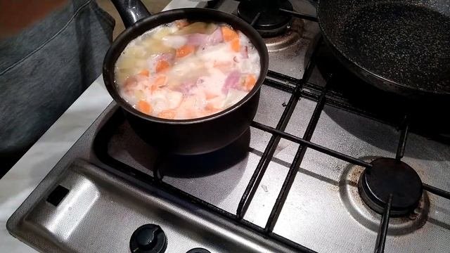 clam chowder суп クラムチャウダー