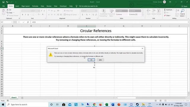 Microsoft Excel Tutorial: Referensi Berulang / Circular References & Iterative Calculation