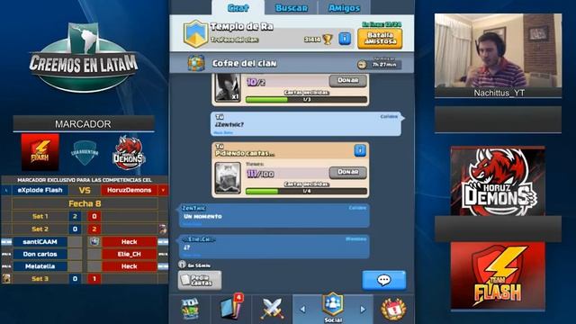 EXPLODE FLASH VS HORUZDEMONS | LIGA ARGENTINA | FECHA 8 | CLASH ROYALE