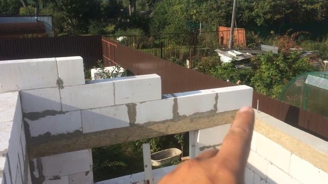 ГарМаСаХо. Довожу стены. Мои леса. Коньковая балка.