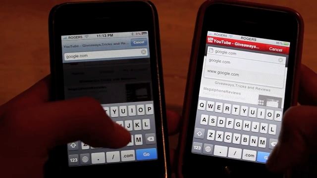 Opera Mini VS Safari Iphone speed test