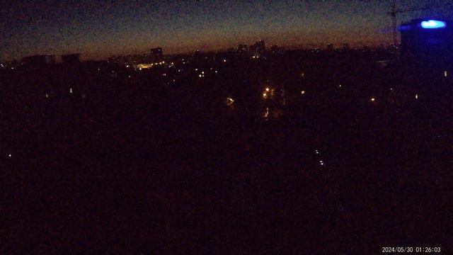Заход и восход солнца в Перми, ускоренная съёмка.