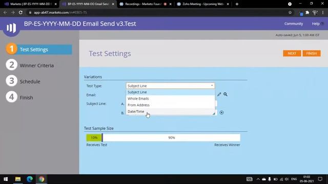 Chapter 3 Lesson 3 AB testing in emails - Marketo For Beginners