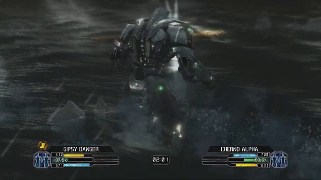 PACIFIC RIM THE VIDEO GAME - GIPSY DANGER vs OTACHI  LEATHERBACK KNIFEHEAD CRIMSON TYPHOON