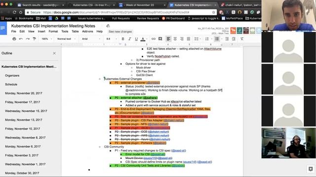 Kubernetes SIG Storage - CSI Implementation Workgroup 20171120