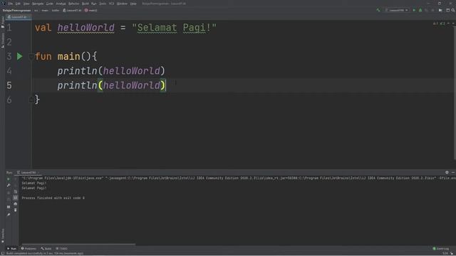 Tutorial Kotlin 02 - Deklarasi Variabel