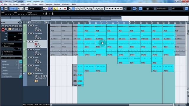 Уроки Cubase. Работа с событиями проекта ч3 Working with events p3 Cubase Tutorial 12
