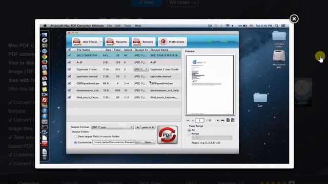 Mac PDF Converter Ultimate
