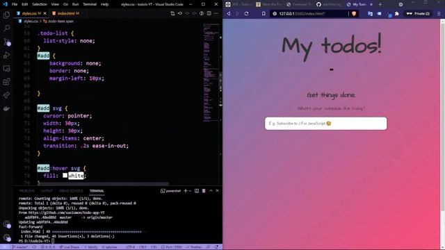 Build The Best Todo App on YT For Beginners - Part 1 Implementing HTML  CSS