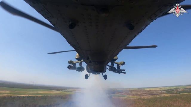 Боевая работа экипажа Ми-28НМ ГрВ «Север»