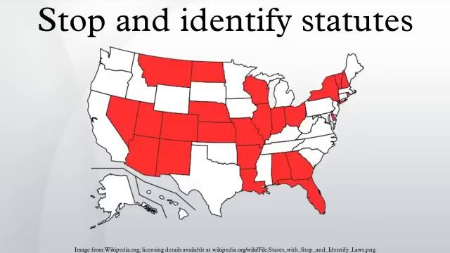 Stop and identify statutes