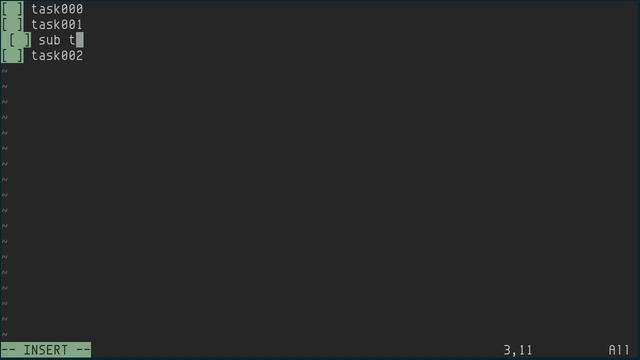 simple-todo.vim, simplest GitHub-like todo list manager