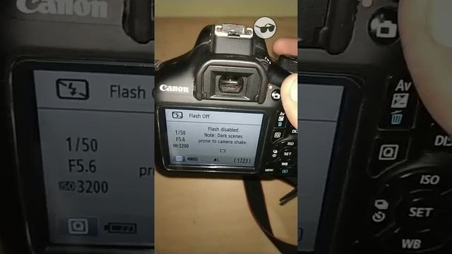 No Flash Mode Canon 1300d DSLR ??