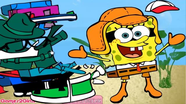 Онлайн игра, Спанч боб Квадратные Штаны, Игры для девочек