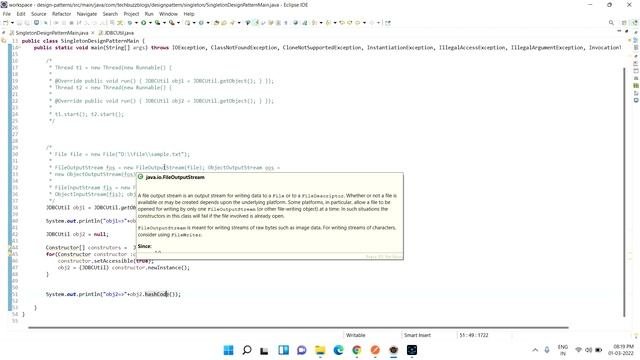 Design Pattern - Singleton Part-6 Reflection  ENUM  TECH BUZZ BLOGS