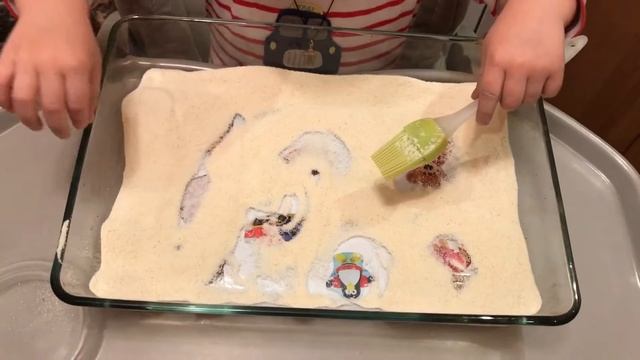 Детская развивающая игра с манкой
