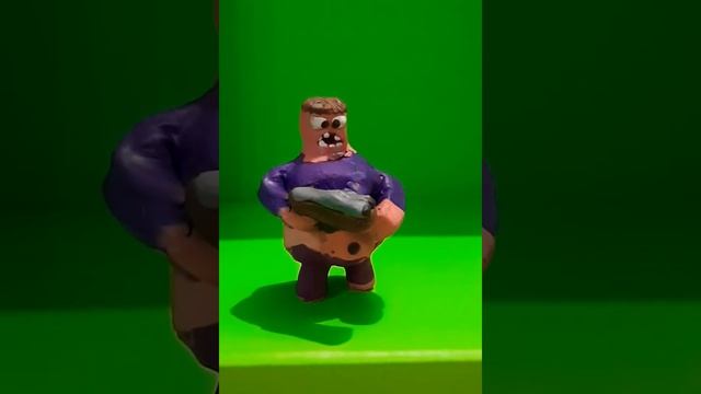 Жирный людоед.лепка из пластилина