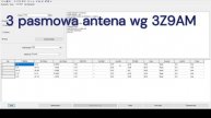 Antena na 3 pasma 80, 40 i 20 metrów według mojego projektu dla Piotra SQ9RX.