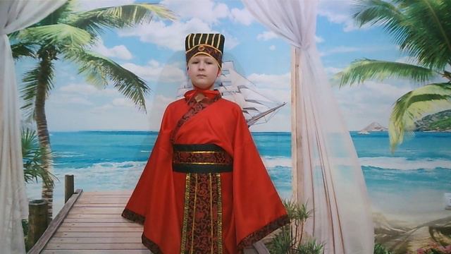 Анхимов Ярослав, 10 лет. Стихотворение "Прячущаяся от дождя птаха", Юй Цзянь