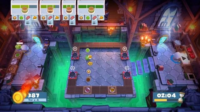 Overcooked! All You Can Eat Overcooked 2 Level 3-2 4 Star Solo