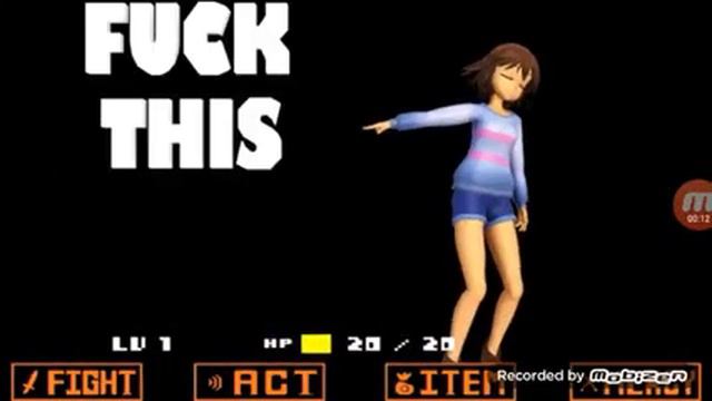 Fuck this shit I'm out(undertale)