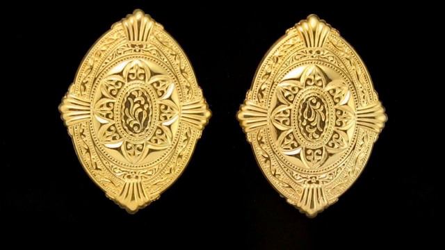 14 Karat Gold Plated Large Magnetic Earrings