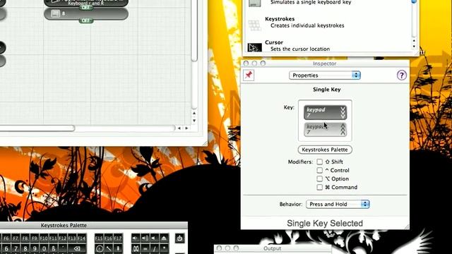 Inventory keys for WC3 on a mac using ControllerMate