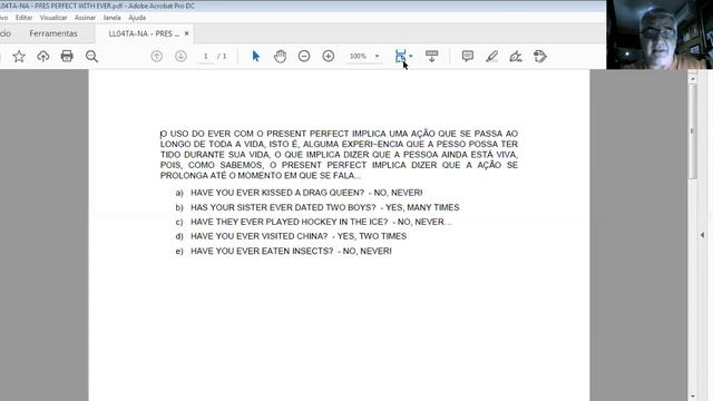 LL04TA/NA: APLICAÇÃO DO PRESENT PERFECT WITH EVER