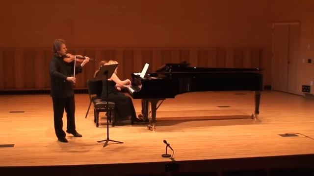 Alexander Abayev & Marina Rogozhina Playing Brahms Scherzo (Sonatensatz) For Violin & Piano
