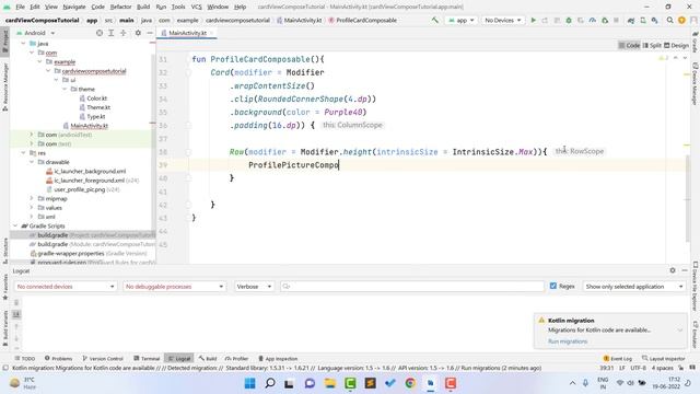 how to create card view in Jetpack compose | Card view in Jetpack compose in android studio