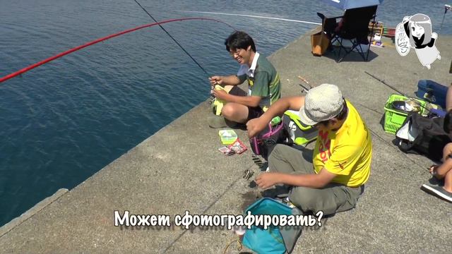 Japan. Fished 2 fish at the same time. Поймала 2 рыбы разом.
