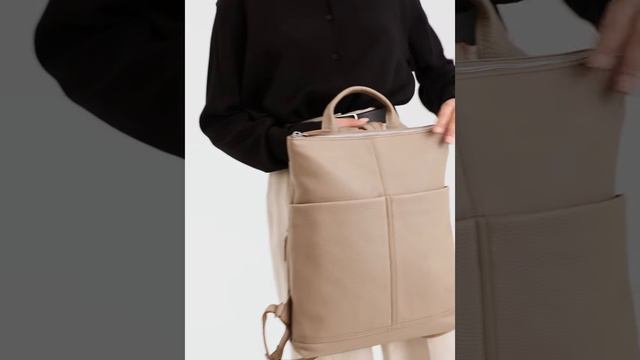 Женский рюкзак для ноутбука 14 дюймов из натуральной кожи SMB155/77TP — SAAJ