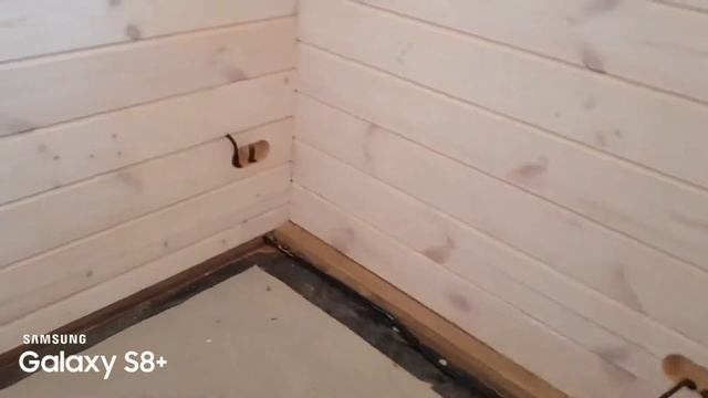 Электромонтаж Скрытой электропроводки в деревянном доме из Клеёного Бруса. Худеевка. Россия
