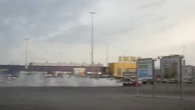 moscow Теплый стан IKEA parking lot drifting