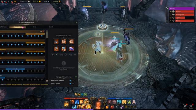 Lost Ark 4x4 Valtan HM Carry, 1460 ilvl, Esoteric Build