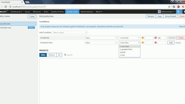 SonarQube Quality Gates