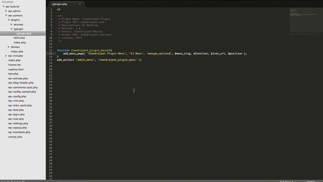 สร้าง menu ให้ plugin ในหน้า admin  - สอน สร้าง Plugin Wordpress